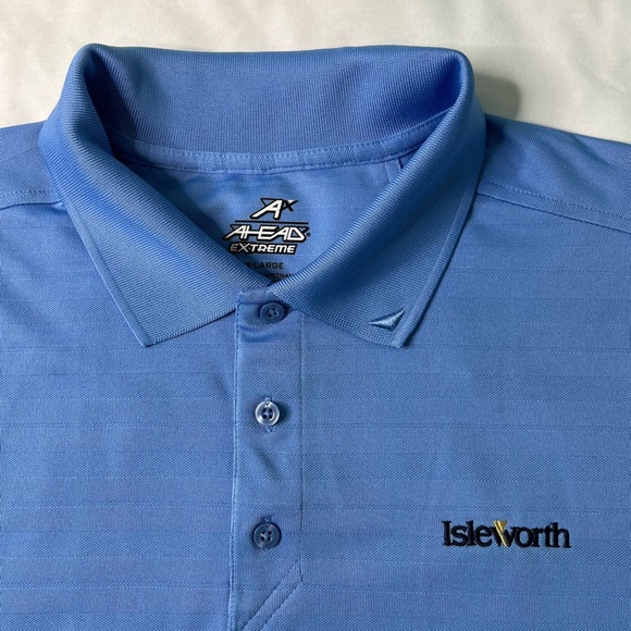Isleworth Golf & Country Club Light Blue Polo Men's Shirt. Size XL - Picture 7 of 14
